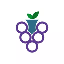 Elegant Grape Design Showcasing Wine Bar Experience Logo Template