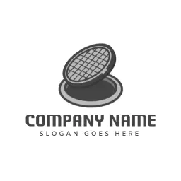 Elegant Grayscale Design Featuring Company Branding Logo Template