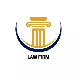 Elegant Greek Column Design Reflecting Professional Law Firm Logo Template