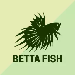 Elegant Green and Black Betta Fish Design Logo Template