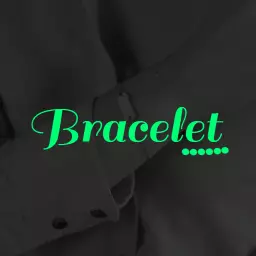 Elegant Green and Black Bracelet Showcasing Stylish Fashion Logo Template