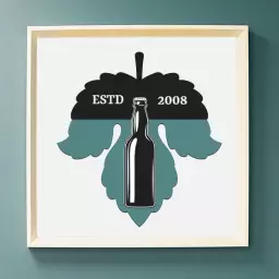 Elegant Green and Black Wine Bottle Design for Wine Bar Logo Template