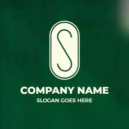 Elegant Green and Cream S Letter Design for Branding Logo Template
