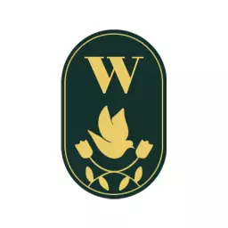 Elegant Green and Gold Initial W Representing Alphabet Logo Template