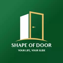 Elegant Green and Gold Style Door Design for Home Logo Template