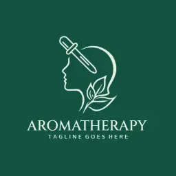 Elegant Green Aromatherapy Design for Wellness Business Logo Template