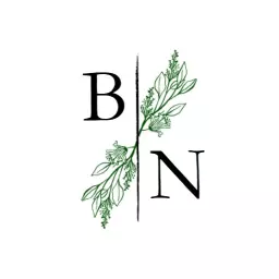 Elegant Green Botanical Elements Within Minimalist Design Logo Template