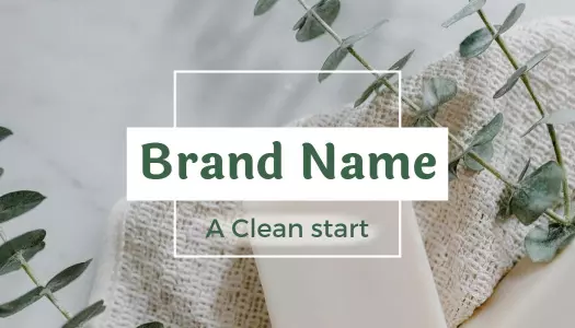Elegant Green Botanical Inspired Visiting Card Template