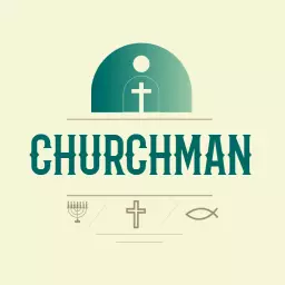 Elegant Green Church Design with Spiritual Symbols Logo Template