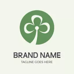Elegant Green Clover Design Reflecting Growth Potential Logo Template