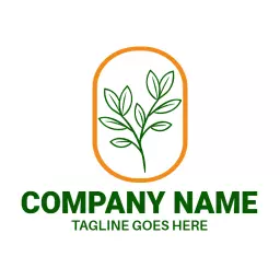 Elegant Green Leaf Design Showcasing Sustainable Plant Care Logo Template
