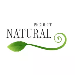 Elegant Green Leaf Design Signifying Eco Friendly Products Logo Template