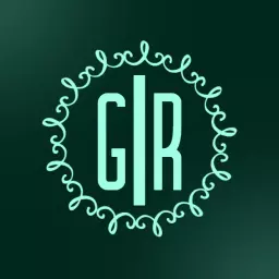 Elegant Green Letter Monogram Design with Decorative Swirls Logo Template