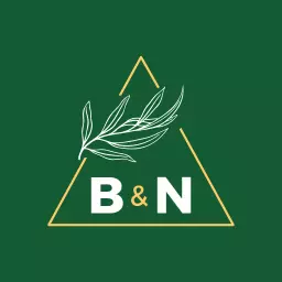 Elegant Green Monogram Incorporating Leaf and Letter Design Logo Template