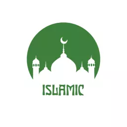 Elegant Green Mosque Silhouette Representing Islamic Faith Logo Template