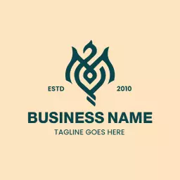 Elegant Green Phoenix Design Representing Rebirth and Strength Logo Template