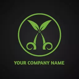 Elegant Green Plant Design Focused on Lawn Care Logo Template