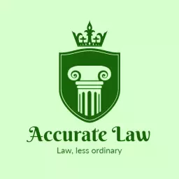 Elegant Green Shield Design Representing Law Firm Logo Template