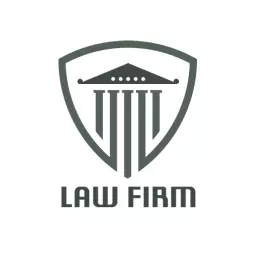 Elegant Green Shield Design Symbolizing Law Firm Services Logo Template