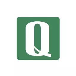 Elegant Green Square Featuring Letter Q in Alphabet Logo Template