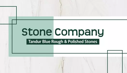 Elegant Green Stone Company Product Supplier Visiting Card Template