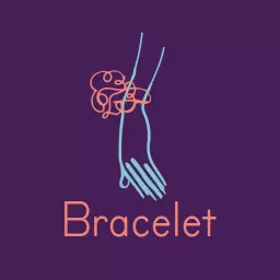 Elegant Hand and Abstract Design Representing Bracelet Logo Template