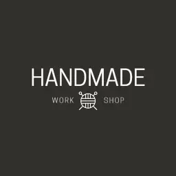 Elegant Handmade Workshop Logo with Artistic Yarn Design Logo Template