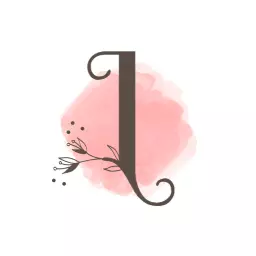 Elegant Handwriting Initial with Floral Design Elements Logo Template