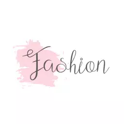 Elegant Handwritten Fashion Logo with Soft Pink Background Logo Template
