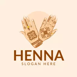 Elegant Henna Art and Design for Professional Business Logo Template