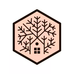 Elegant Hexagonal Design Featuring Real Estate and Nature Logo Template
