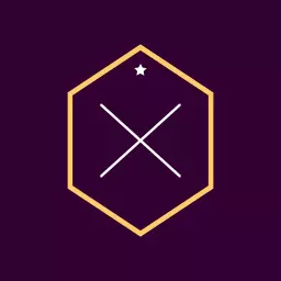 Elegant Hexagonal Design Featuring Star Elements Logo Template