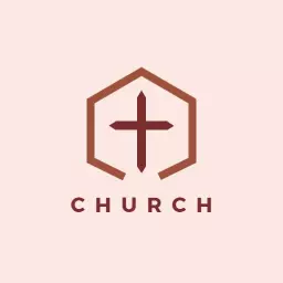 Elegant Hexagonal Design Representing Faith and Community Logo Template