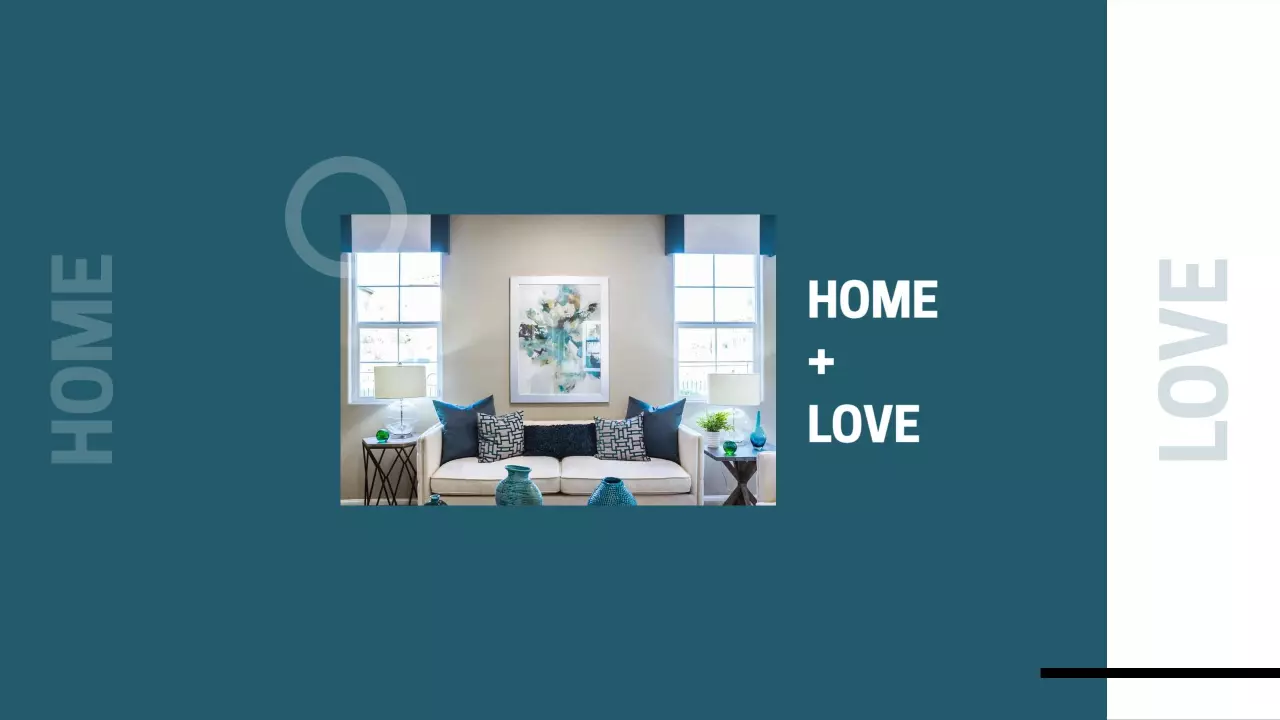 Elegant Home Decor Showcase with Aqua and White YouTube Banner Template