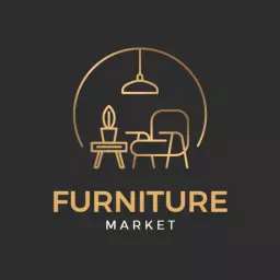 Elegant Home Living Design for Premium Furniture Logo Template