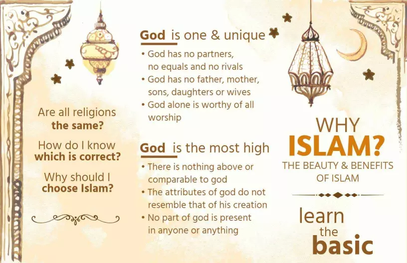 Elegant Islamic Faith and Guidance Principles Brochure Template