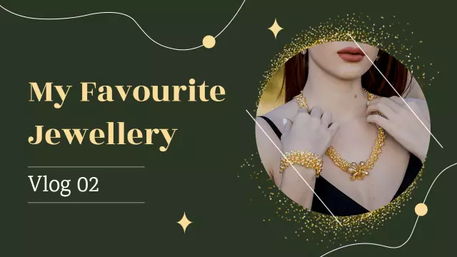 Elegant Jewelry Collection Showcase VLog YouTube Thumbnail Template