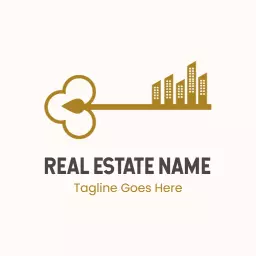 Elegant Key Design Symbolizing Access to Real Estate Logo Template
