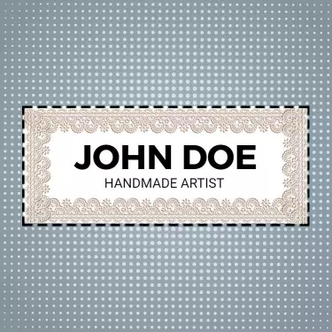Elegant Lace Design Craft Business Card Template