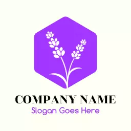 Elegant Lavender Floral Design for Wellness Brand Logo Template
