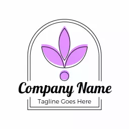 Elegant Lavender Flower Design for Wellness and Beauty Logo Template