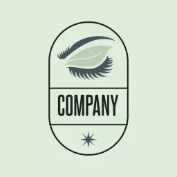 Elegant Leaf Design Representing Feminine Beauty Company Logo Template