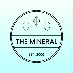 Elegant Light Blue Geometric Mineral Logo for Unique Designs Logo Template