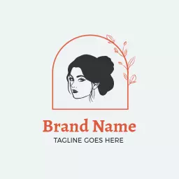 Elegant Line Art Depicting Beauty and Graceful Lifestyle Logo Template