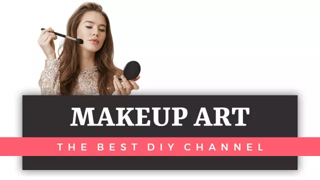 Elegant Makeup Art Tutorial DIY YouTube Thumbnail Template