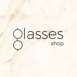 Elegant Marble Background Featuring Stylish Glasses Typography Logo Template