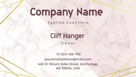 Elegant Marble Granite Design Business Card Template