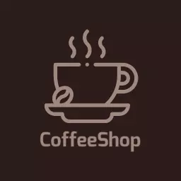 Elegant Minimalist Coffee Cup Design for Coffee Shop Logo Template
