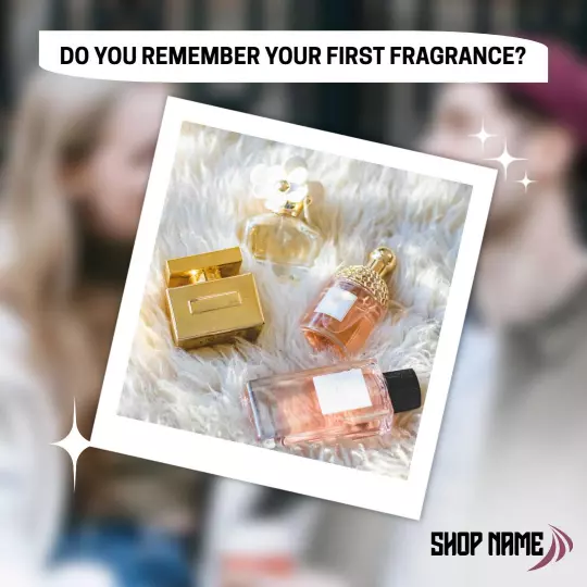 Elegant Minimalist Perfume Collection Showcase Ad Template