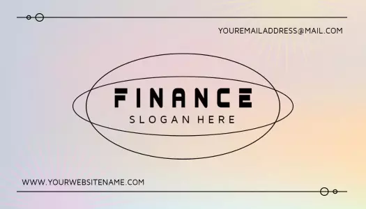 Elegant Modern Finance Professional Visiting Card Template